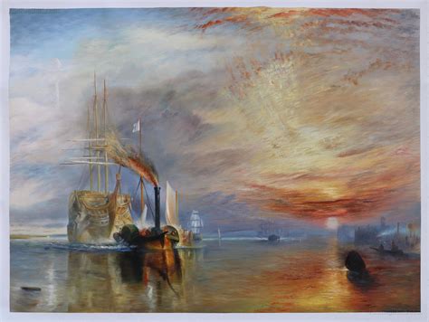 The Fighting Temeraire Tugged To Her Last Berth! A Dramatic Tableau Of Maritime History Captured In Oil On Canvas